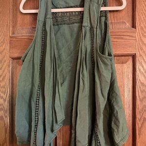 Fun olive green vest